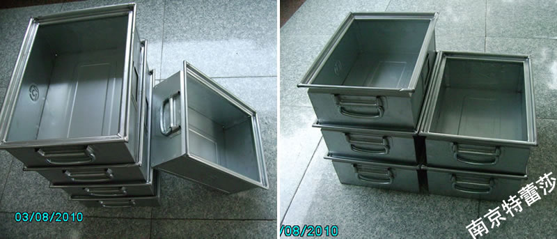 金屬周轉箱堆碼效果 金屬周轉箱堆碼效果